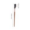 CALLARON Ergonomic Wooden Handle Metal Eyelash Comb Brow Brush Lash Separator Tool Makeup Grooming for Women view 2