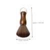 HONMEET Barber Brush Cleaning Brush Dusters Detangler Barbers Hair Removal Color Detangle Hair Scalp Neck Duster Brush - Bristle Mason Curly for Shave Brush Men Shaving Wood view 2