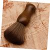 HONMEET Barber Brush Cleaning Brush Dusters Detangler Barbers Hair Removal Color Detangle Hair Scalp Neck Duster Brush - Bristle Mason Curly for Shave Brush Men Shaving Wood view 3