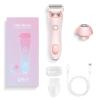 Women's Electric Shaver,3 in 1 Wet & Dry Waterproof Electric Razors for Women,Rechargeable Women's Body Shaver Bikini Trimmer,for Leg Arm Underarm Bikini Area (Pink) view 1