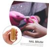 Beaupretty 4pcs Nail Care Wooden Bristle Nail Brush for Fingernails Pedicure Gentle Cleaning Dust Removal view 3