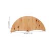 DEARMAMY Wooden Foot Bath Lid Cover Half Insulated Replacement for Foot Soaking Basin Elegant Design to Prevent Spills view 2