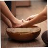 DEARMAMY Wooden Foot Bath Lid Cover Half Insulated Replacement for Foot Soaking Basin Elegant Design to Prevent Spills view 4