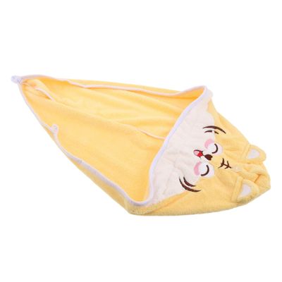 DEARMAMY Cartoon Tiger Coral Fleece Hair Drying Hat for Women Super Absorbent Quick Drying Cap Bath Head Wrap Towel for Wet Hair