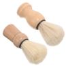 DEARMAMY 2pcs Portable Beard Brush for Men Gentle Shaving Tool Soft Bristles for Travel Barber Brush for Facial Hair Care view 1