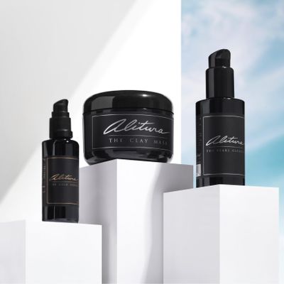 Alitura The At-Home Facial Kit - Gold Serum, Clay Mask, Pearl Cleanser