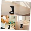 DEARMAMY 2pcs Men Shaving Brush and Holder Stand Compact and Portable Beard Grooming Tool Organizer Plastic Shave Brush Rack for Easy Storage and Cleaning view 3
