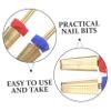 Beaupretty 2pcs Nail Drill Bits Professional Nail Drill Bits for Acrylic Manicure Head for view 3