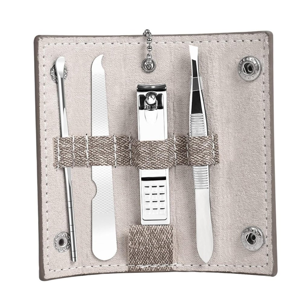 Beaupretty 4pcs Professional Manicure Nail Clipper Pedicure Nail Clipper Tools Eyebrow Trimming Tools Ear Wax Picker Set Complete Supplies Kit