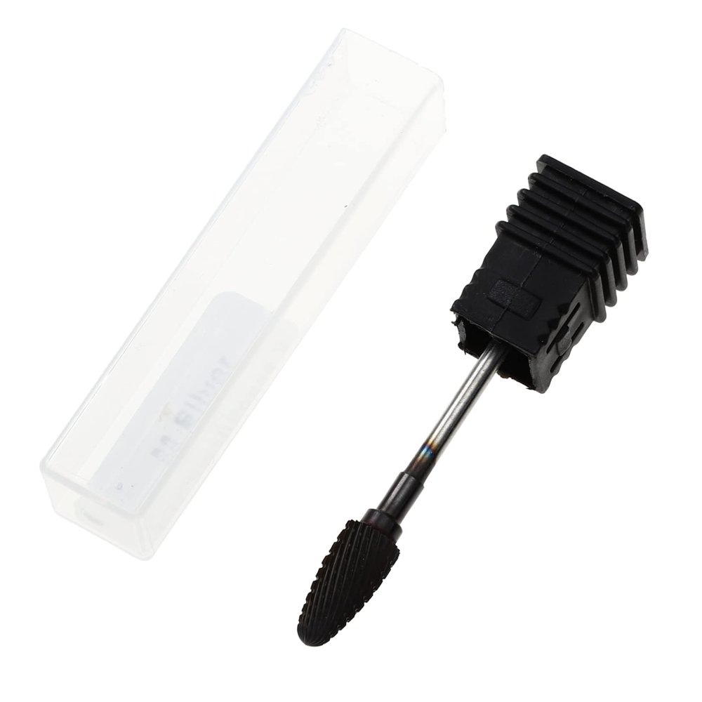 Ipetboom Manicure Grinding Tool Nail File Bits for Sanding Nail Art Corn Shape for Gel Applications Portable for Travel