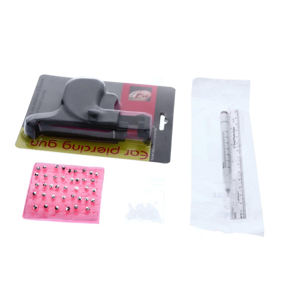 Healvian Professional Ear Piercer Kit No Pain Earring Gun Body Piercing Tool for Home Use