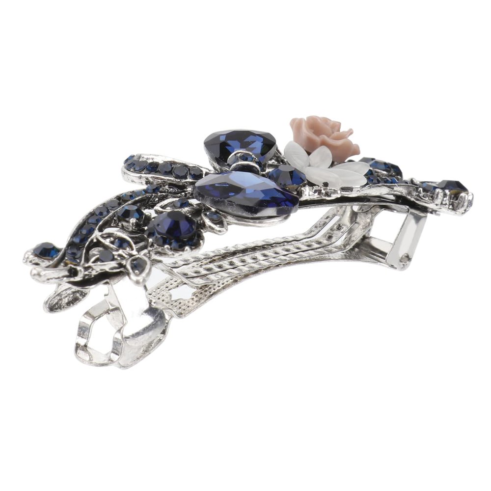 VICASKY Gems Hair Clip for Women Girls Temperament Spring Hair Barrette Crystal Hairpin