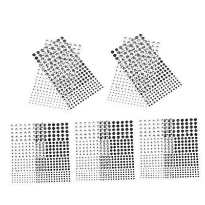 ARTIBETTER 10pcs Self-Adhesive Rhinestone Stickers for Makeup for Festivals Parties and Rave Events Versatile Eye and Nail Decor