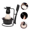 Beaupretty Manual Razor Hairdresser's Tool Portable Shaving Brush Set Shaving Foaming Bowl Men Beard Kit view 3