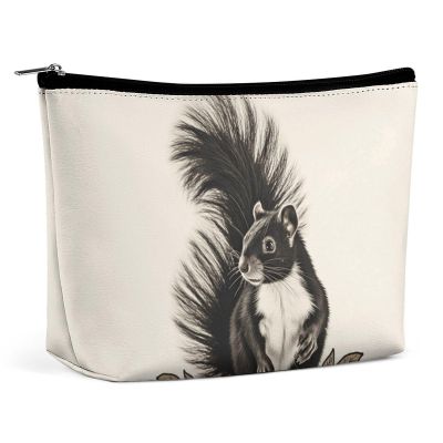 QMNBTES Skunk Travel Makeup Bag Large Toiletry Bag for Women Waterproof Cosmetic Bags for Purse Portable Makeup Organizer Bags Cute Zipper Pouch Cosmetic Pouch Funny Travel Makeupbag