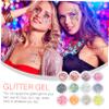 FOYTOKI Color Glitter Gel for Body Face Hair Nail Art Neon Glow Makeup Supplies for Halloween Parties Festivals Easy to Use Safe for Skin view 4