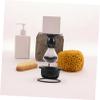 DEARMAMY Men's First Shaving Kit Shaving Brush Bowl Set Stand Gentle Nylon Bristles Travel-friendly Kit for Boys view 4