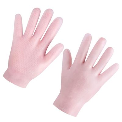 HONMEET 1pair Exfoliating Gloves for Women Gloves Dry Hand Moisturizing Soft Comfortable Overnight Skin Care Washable for Sensitive Skin