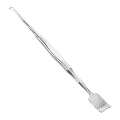 DEARMAMY Stainless Steel Double- Blackhead Extractor Tool for Face Portable Pore Scraper for Chin Nose and Forehead Deep Cleaning Spatula for Home and Salon Use