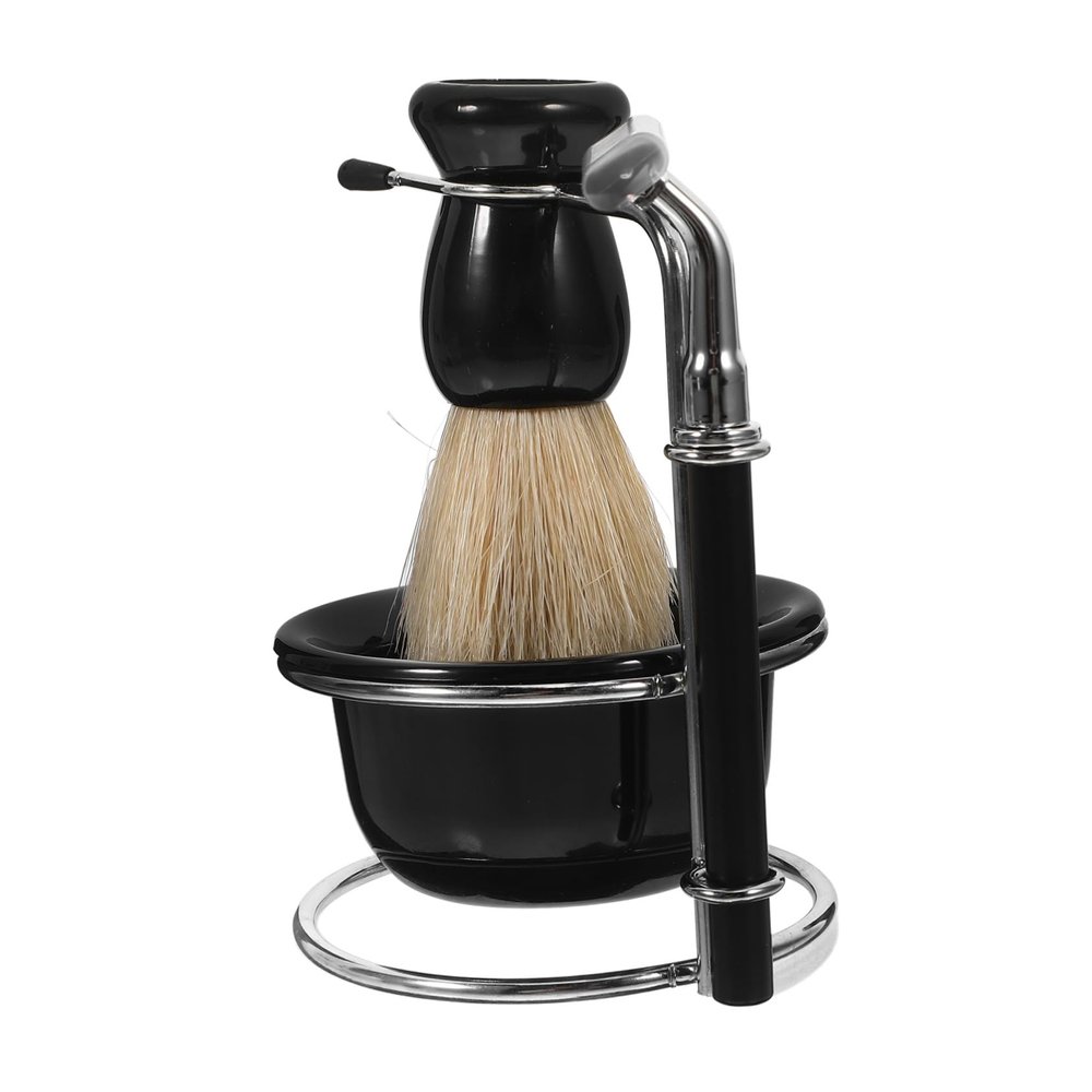 SAFIGLE Shaving Kit with Manual Razor Shaving Bowl Brush and Stand Essential Grooming Accessories for Men for Daily Use and Barbershop Quality