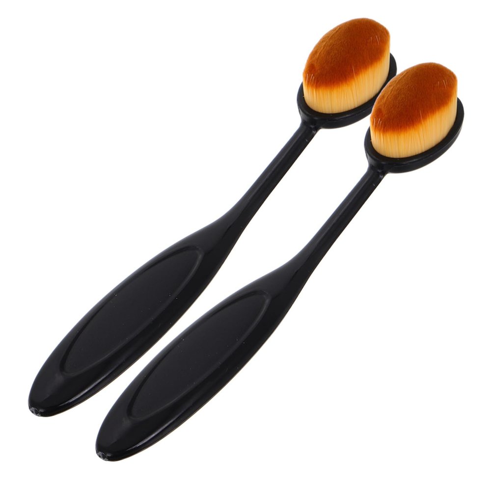 DEARMAMY 2pcs Fluffy Nail Dust Brush Fine Bristle Nail Cleaning Tool for Manicure and Art Portable Makeup Brush for Dust Removal Pocket Bag