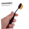 DEARMAMY 2pcs Fluffy Nail Dust Brush Fine Bristle Nail Cleaning Tool for Manicure and Art Portable Makeup Brush for Dust Removal Pocket Bag view 3