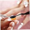 DEARMAMY 2pcs Fluffy Nail Dust Brush Fine Bristle Nail Cleaning Tool for Manicure and Art Portable Makeup Brush for Dust Removal Pocket Bag view 4