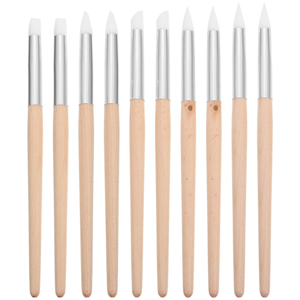 10pcs Dial Cleaning Stick Nail Tools for Nail Art Nail Art Tools Manicure Tools Professional Watch Cleaning Cloth Cleaning Brush Pen Portable Watch Dial Cleaner