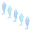Beaupretty 5pcs Nail Dust Cleaner Brush Dolphin-shaped Pedicure Brush Nail Cleaning Tool for Home Travel Random Color view 1