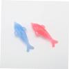 Beaupretty 5pcs Nail Dust Cleaner Brush Dolphin-shaped Pedicure Brush Nail Cleaning Tool for Home Travel Random Color view 2