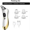 Portable Blackhead Remover Pore Vacuum, USB Rechargeable,6 Blackhead Extractor Tool,Electric Blackhead Vacuum Cleaner Blackhead ExtractorTool Removal Suction Beauty Device White view 2