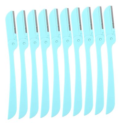 CALLARON 10pcs Portable Foldable Eyebrow for Women Ergonomic Eyebrow Trimmers Precision for Effortless Shaping Travel-Friendly Makeup Tools