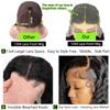 10 Inch Short Bob Wigs 13x4 Deep Curly Bob Wig Human Hair 200% Density HD Lace Front Wigs Human Hair Pre Plucked Wet and Wavy Transparent Human Hair Wigs for Women Natural Black Curly Wig view 4