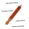WRITWAA Straight Razor Strop Barber Strop Sharpening Cloth Double Straps Leather Razor Sharpening Belt for view 4