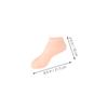 WRITWAA 1pair Silicone Moisturizing Foot Mask Socks for Dry Cracked Feet Fit Gel Heel Covers for Calluses Heel Crack Prevention Softening Hydrating Skin Tone view 2