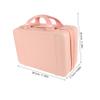 Didiseaon Portable Makeup Suitcase Lightweight Cosmetic Organizer for Travel Stylish Mini Storage Case for Women Spacious Interior and Design Pink view 2