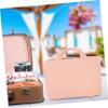 Didiseaon Portable Makeup Suitcase Lightweight Cosmetic Organizer for Travel Stylish Mini Storage Case for Women Spacious Interior and Design Pink view 4