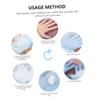 VICASKY 2pair Exfoliating Shower Gloves Five Finger Bath Mitts for Men Women Stretchy Design for Easy Use for Scrubbing Soap Body Wash Blue view 3