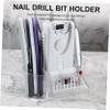 PACKOVE Nail Drill Bit Holder Nail Grinding Machine Organizer for Efficient Storage and Display of Drill Bits view 2