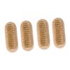 CALLARON 4pcs Wooden Nail Scrubbing Brush Soft Bristle Fingernail Cleaning Tool for Hands Feet and More Comfortable Grip for Daily Use and Grooming view 1