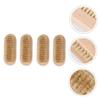 CALLARON 4pcs Wooden Nail Scrubbing Brush Soft Bristle Fingernail Cleaning Tool for Hands Feet and More Comfortable Grip for Daily Use and Grooming view 2