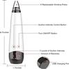 Blackhead Remover Pore Vacuum Facial Cleaner Electric Acne Extractor USB Rechargeable Comedo Removal Beauty Device with 6 Suction Head 3 Adjustable Suction Level Portable (White) view 3