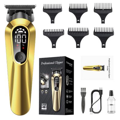 OneNine Professional Hair Clippers for Men, Clipper for Hair Cutting Kit with LCD Display, R-Blade Barber Clipper and Trimmer Set, Cordless Mens Clippers and Grooming Kit for Hair Cutting