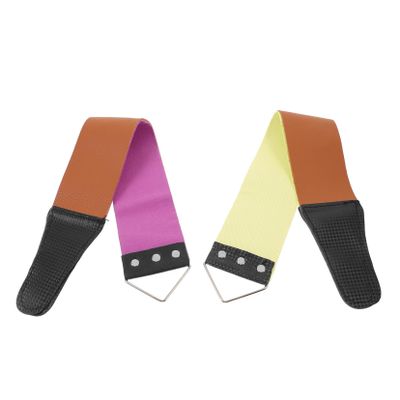 2 Pcs Double-sided Razor Sharpening Straps for Home Barber Use