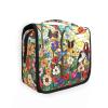 AHENGPAIG Colorful Floral Butterfly Travel Toiletry Bag With Hanging HookWaterproof Makeup Bag Organizer For Women view 1
