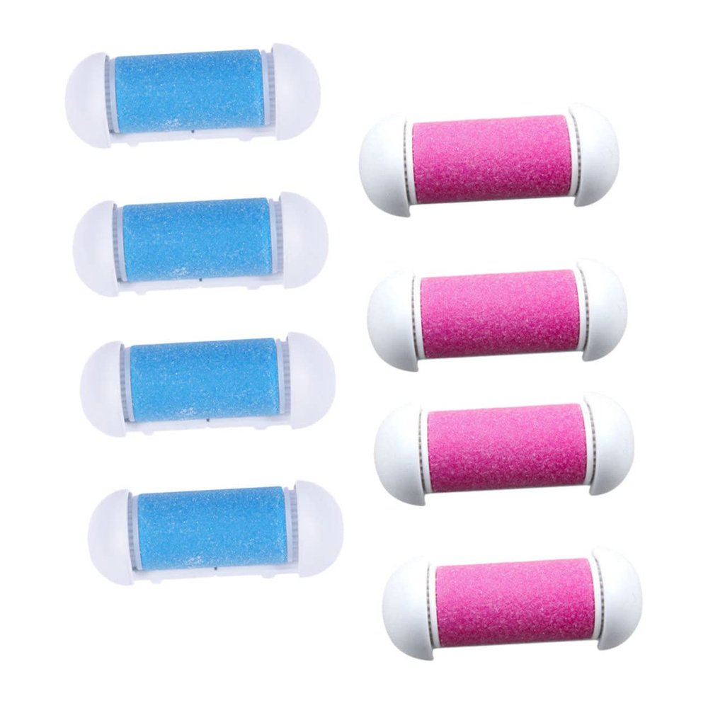 Beaupretty 8pcs Electronic Foot File Rollers Pedicure Supplies Foot File Exfoliating Scrub Roller Heads