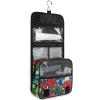 AHENGPAIG Roses Leaves Travel Toiletry Bag With Hanging HookWaterproof Makeup Bag Organizer For Women view 3