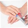 Healvian Colorful Nail Dusting Brush with Rhinestone Handle Cleaning Nail Sequins and Powder Manicure Dust Brush for Home and Salon Use view 2
