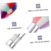 Healvian Colorful Nail Dusting Brush with Rhinestone Handle Cleaning Nail Sequins and Powder Manicure Dust Brush for Home and Salon Use view 3