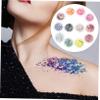 Beaupretty 1set Glitter Liquid Eyeshadow Highlighters Halloween Festival Face Gems Cosmetic Carnival Costume Festival Accessories Rave Accessories Highlighter Makeup Carnival Outfit view 3